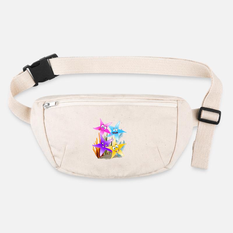 Colorful Starfish Quartet Underwater Stanley/Stella recycled Hip Bag 