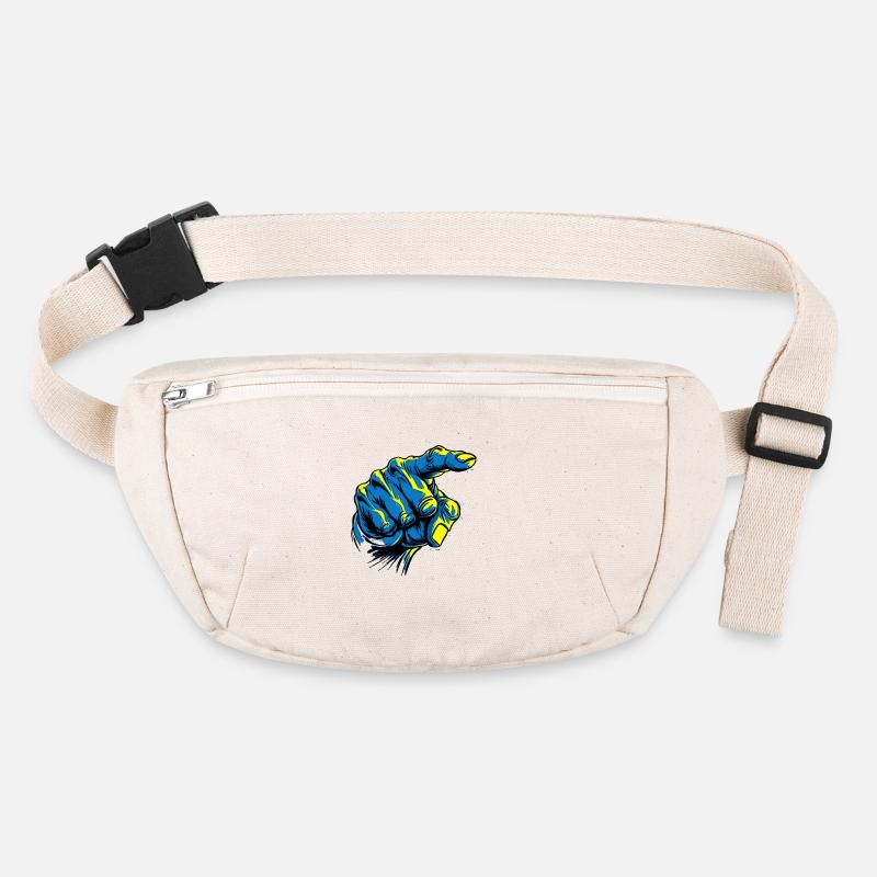 Yes, you: Blue hand pointing finger Stanley/Stella recycled Hip Bag 
