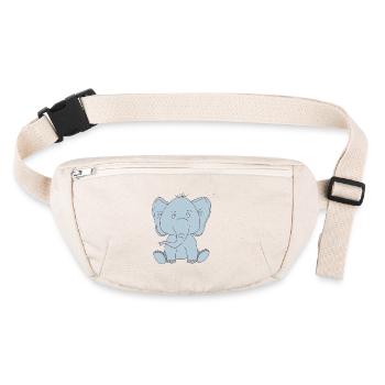 Bébé éléphant - Sac banane recyclé Stanley/Stella - blanc naturel - Devant