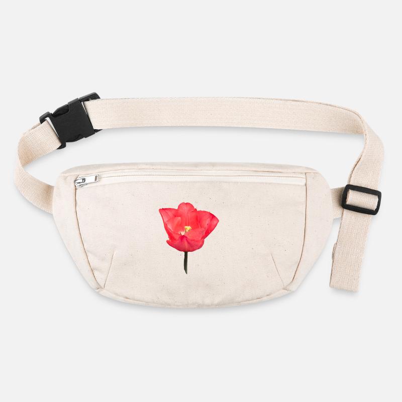 Fleur de tulipe rouge Sac banane recyclé Stanley/Stella