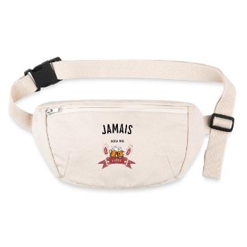 jamais sans ma gaté - Sac banane recyclé Stanley/Stella - blanc naturel - Devant