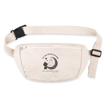 Citation de Poe « Un rêve dans un rêve » VAR :2 - Sac banane recyclé Stanley/Stella - blanc naturel - Devant