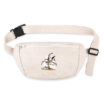 Corbeau et Pin - Sac banane recyclé Stanley/Stella - blanc naturel - Devant