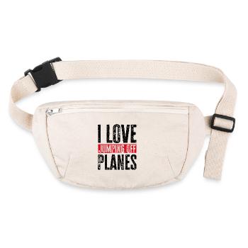 Parachutisme Passion Design. Cadeau d’adrénaline parfait - Sac banane recyclé Stanley/Stella - blanc naturel - Devant