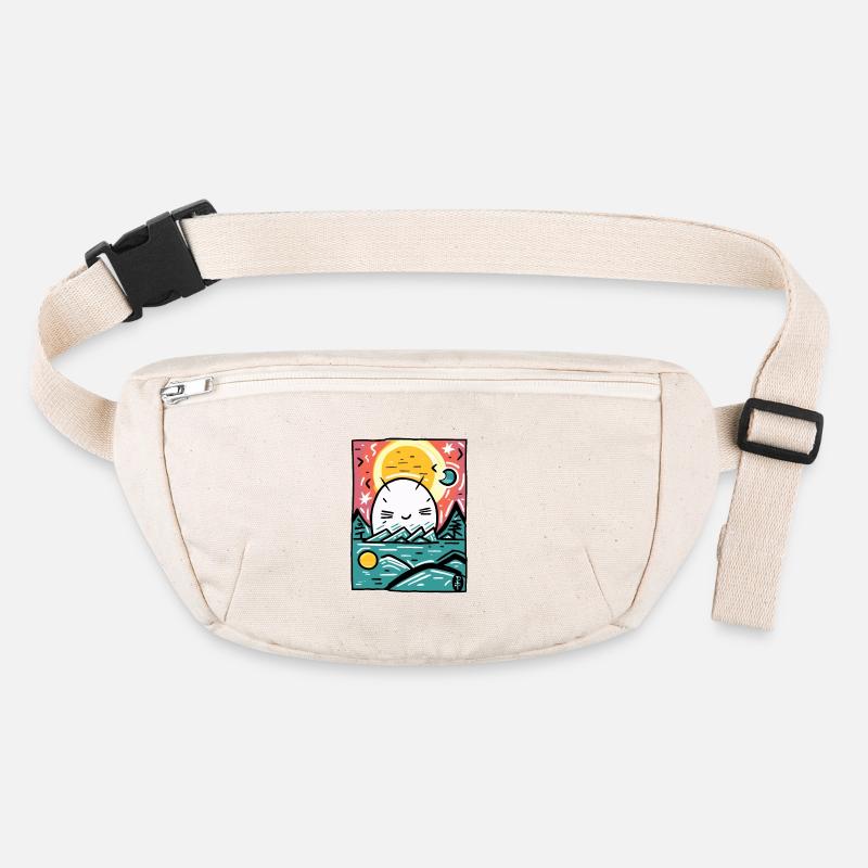 Cute creature hiding in nature Stanley/Stella recycled Hip Bag 