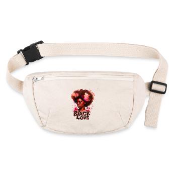Black Love - Black History Month African - Stanley/Stella recycelte Gürteltasche - Naturweiß - Vorne