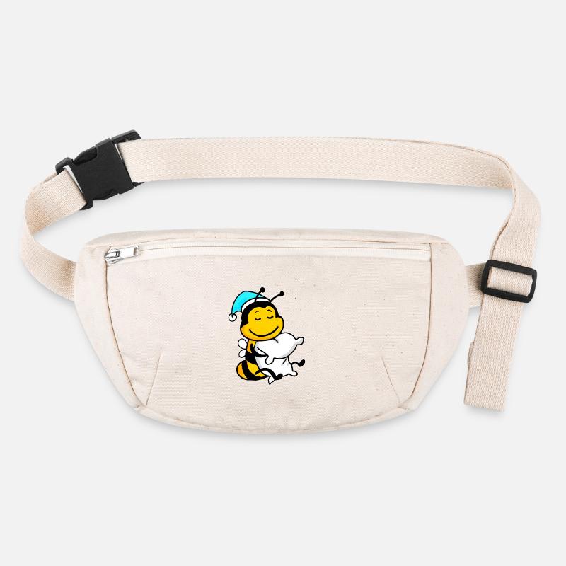 Bee with pillow and sleepy cap Stanley/Stella recycled Hip Bag 