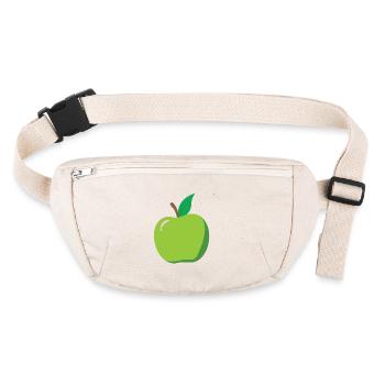 Apfel Karneval Kostüm Aepfel Fasching Obst Äpfel - Stanley/Stella recycelte Gürteltasche - Naturweiß - Vorne