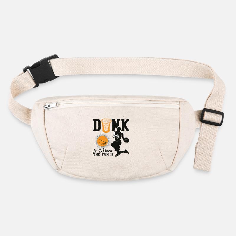 Dunk is where the fun is Basketball Lustig Stanley/Stella recycled Hip Bag 