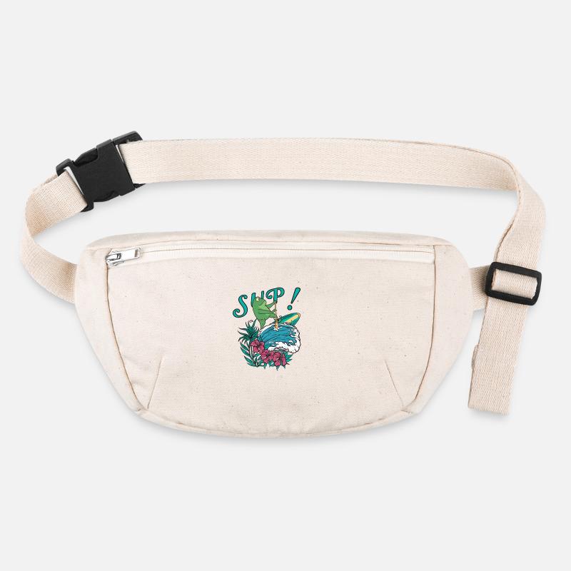 SUP paddleboarding Stand Up Paddle Frog surfing Stanley/Stella recycled Hip Bag 