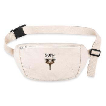 Non! - Autruche oiseau - Sac banane recyclé Stanley/Stella - blanc naturel - Devant