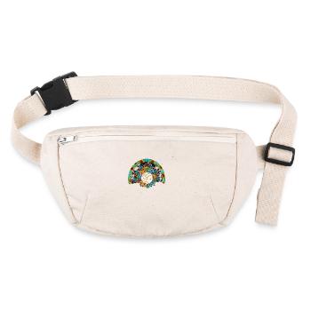 Ballon de volley-ball Volleyeur Rainbow Volleyball - Sac banane recyclé Stanley/Stella - blanc naturel - Devant