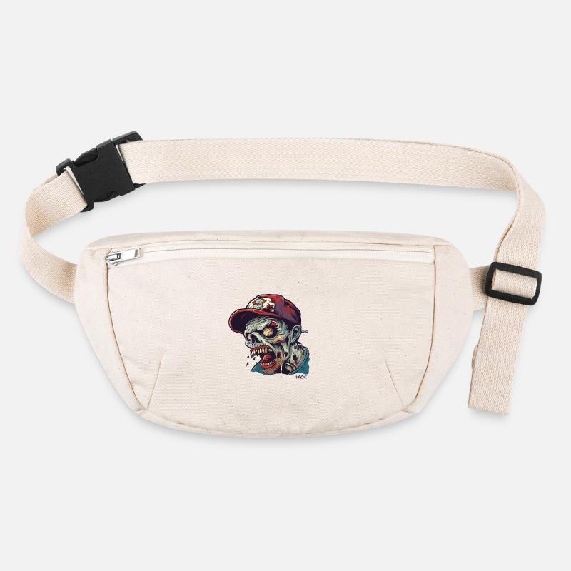 Baseballmütze tragender wütender Zombie Stanley/Stella recycelte Gürteltasche