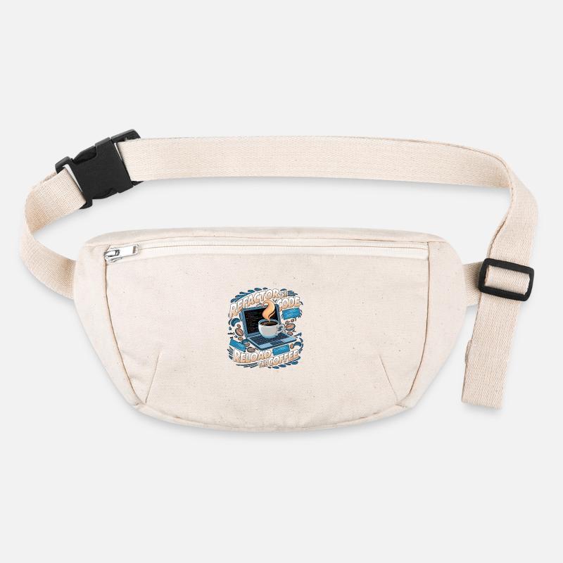 Programmers generate code from coffee Stanley/Stella recycled Hip Bag 