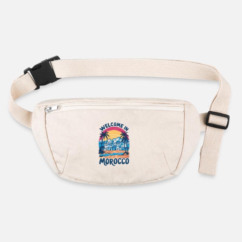 Sunset over Moroccan Village Stanley/Stella recycled Hip Bag 