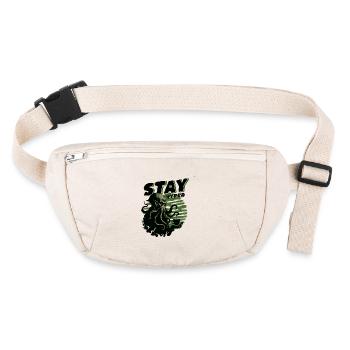 Stay Hyped - Cthulhu Cult Lovecraft Necronomicon - Stanley/Stella recycled Hip Bag  - natural - Front