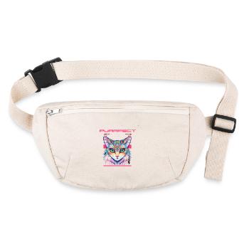 Anime Purrfect Neko Love Design - Stanley/Stella recycled Hip Bag  - natural - Front