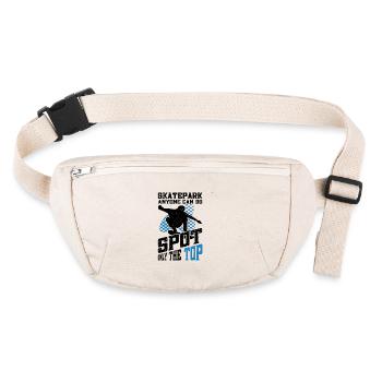 Funny Skateboard Skateboarding Art For Skate Gifts - Stanley/Stella recycled Hip Bag  - natural - Front