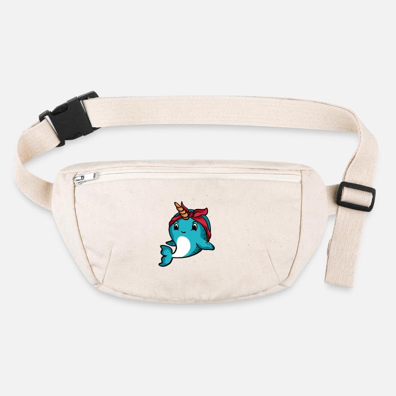 Narval Bandana TShirt Drôle Narval Créature de la mer Sac banane recyclé Stanley/Stella