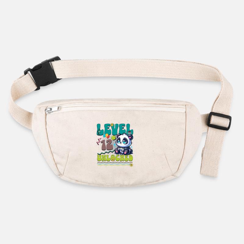 12th Birthday Level Unlocked Gaming Panda Stanley/Stella recycled Hip Bag 