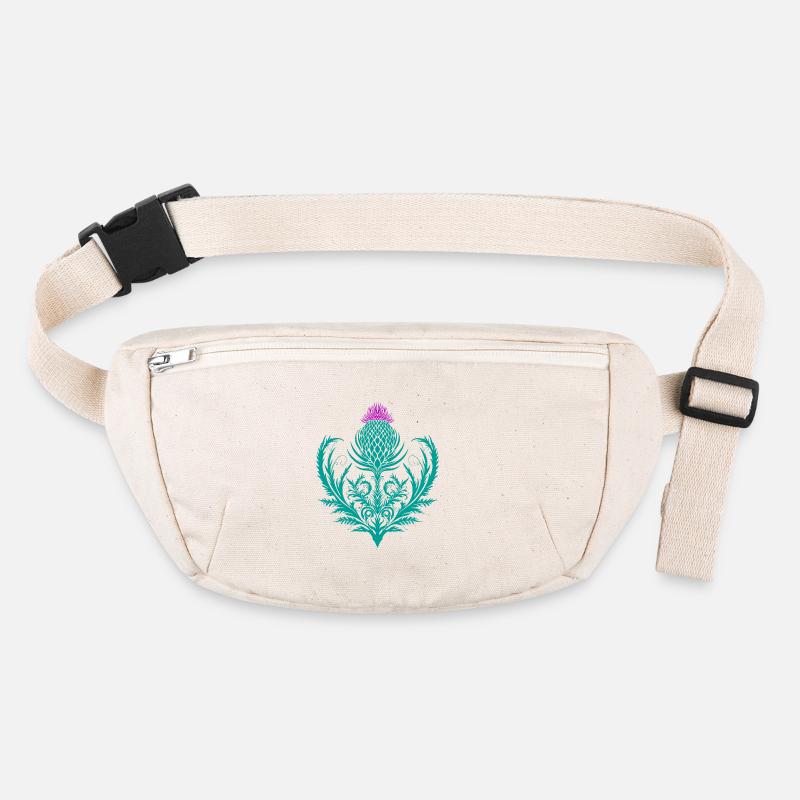 Distel Tattoo Scottish Thistle Botanical Art Stanley/Stella recycelte Gürteltasche