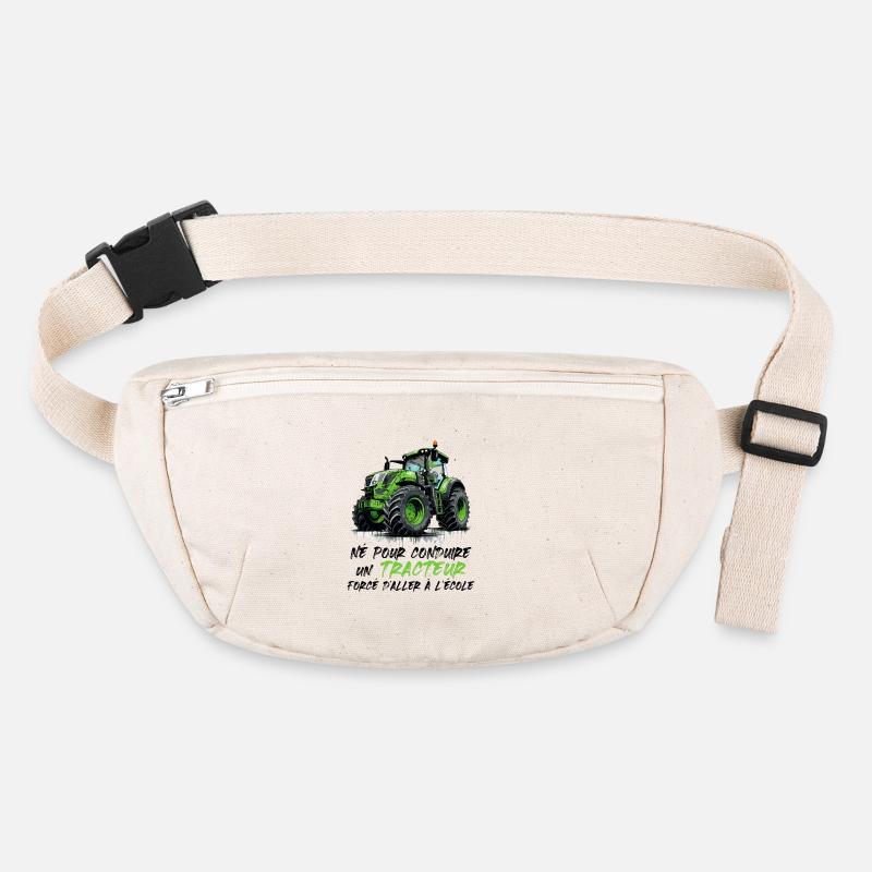 Né pour conduire un tracteur forcé allerl école Sac banane recyclé Stanley/Stella