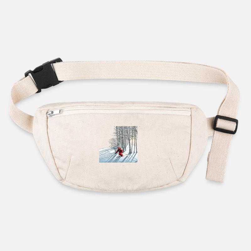 Nachtskifahren Night Skiing Stanley/Stella recycelte Gürteltasche