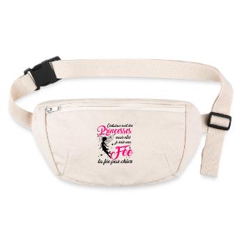 Certaines sont des princesses mais moi je suis fée - Sac banane recyclé Stanley/Stella - blanc naturel - Devant