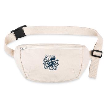 Octopus plays guitar - Stanley/Stella recycled Hip Bag  - natural - Front