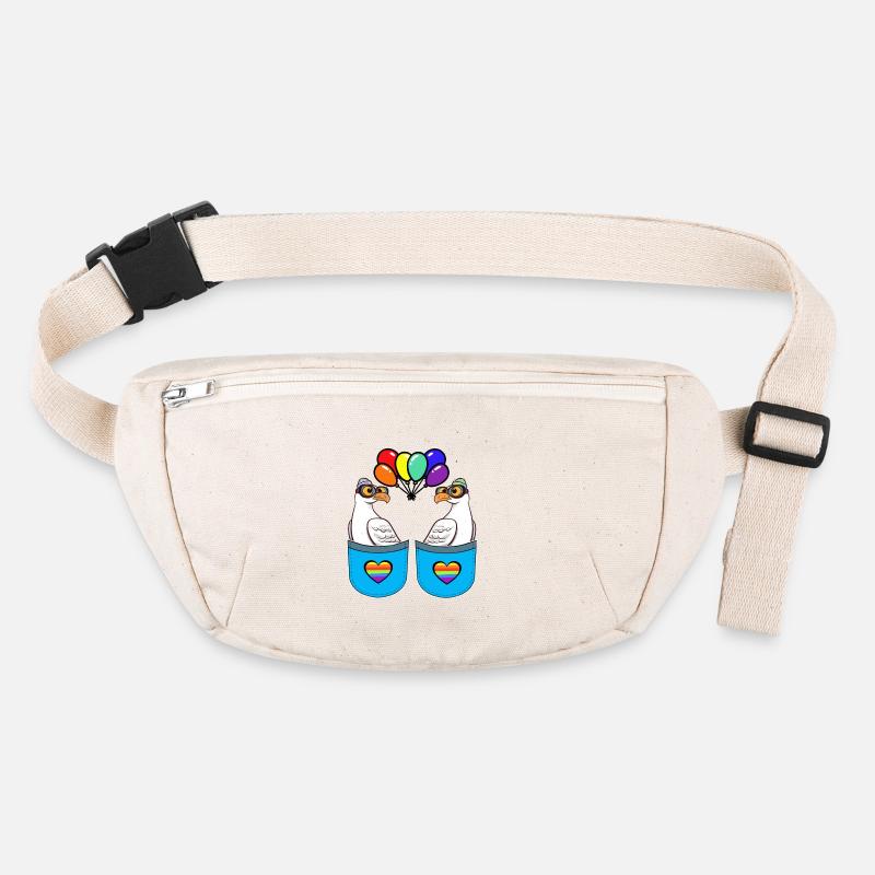LGBT Gay Pride Seagulls Drapeau arc-en-ciel Arc-en-ciel Sac banane recyclé Stanley/Stella