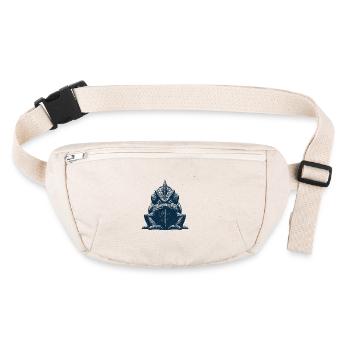 Grumpy chameleon - Stanley/Stella recycled Hip Bag  - natural - Front