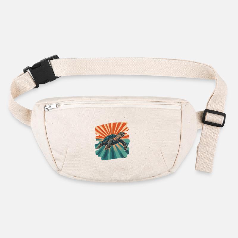 Sea Turtle Retro Stanley/Stella recycled Hip Bag 