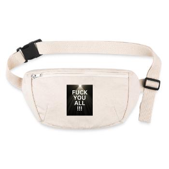 Allez vous faire foutre tous - Sac banane recyclé Stanley/Stella - blanc naturel - Devant