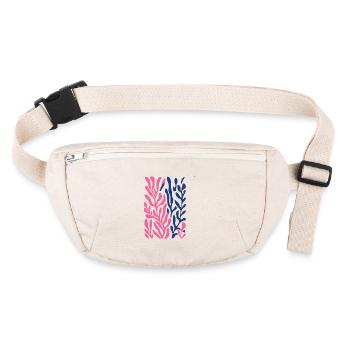 Abstract Matisse Corals: Retro Sea Magic - Stanley/Stella recycled Hip Bag  - natural - Front