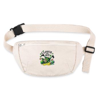 clover and out St. Patrick's Day - Stanley/Stella recycelte Gürteltasche - Naturweiß - Vorne