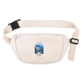 Grete Greece Souvenir : Paysage Sublime - Sac banane recyclé Stanley/Stella - blanc naturel - Devant