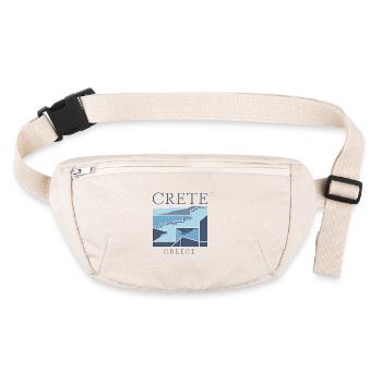 Crète Grèce Souvenir Paysage Art - Sac banane recyclé Stanley/Stella - blanc naturel - Devant