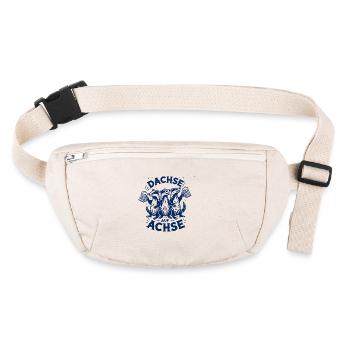Dachse Auf Achse Party Crew Spaß - Stanley/Stella recycelte Gürteltasche - Naturweiß - Vorne