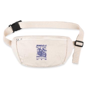 Bonneville Salt Flats Moto Vintage Biker - Sac banane recyclé Stanley/Stella - blanc naturel - Devant