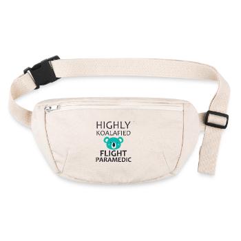 Flight Paramedic Koalafied Luftrettung - Stanley/Stella recycelte Gürteltasche - Naturweiß - Vorne