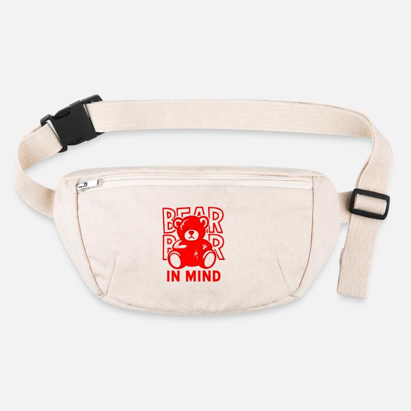 Bear in Mind – Roter Teddy Bär Shirt Statement Red Stanley/Stella recycelte Gürteltasche