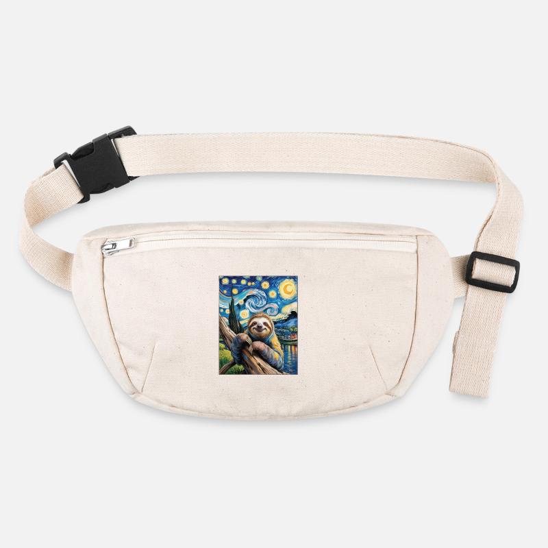 Faultier im Van Gogh Stil – Kunst trifft Chill Stanley/Stella recycelte Gürteltasche