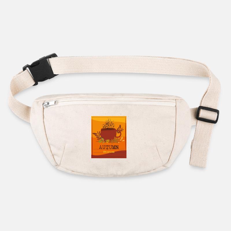 Herbstliche Geschichten Design - Stanley/Stella recycelte Gürteltasche - Naturweiß