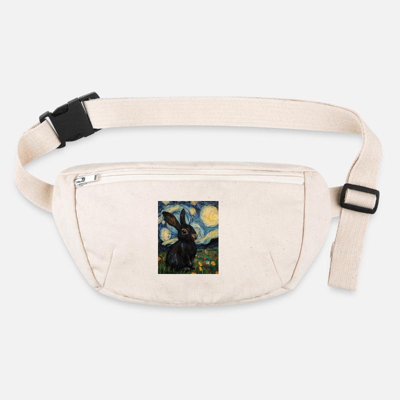 Lapin de la Nuit étoilée à la Van Gogh Sac banane recyclé Stanley/Stella