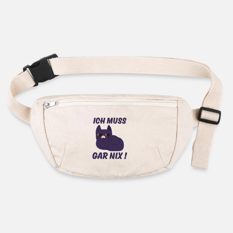 Lusriger Spruch Katzen Ich Muss Gar Nix Katze Stanley/Stella recycelte Gürteltasche
