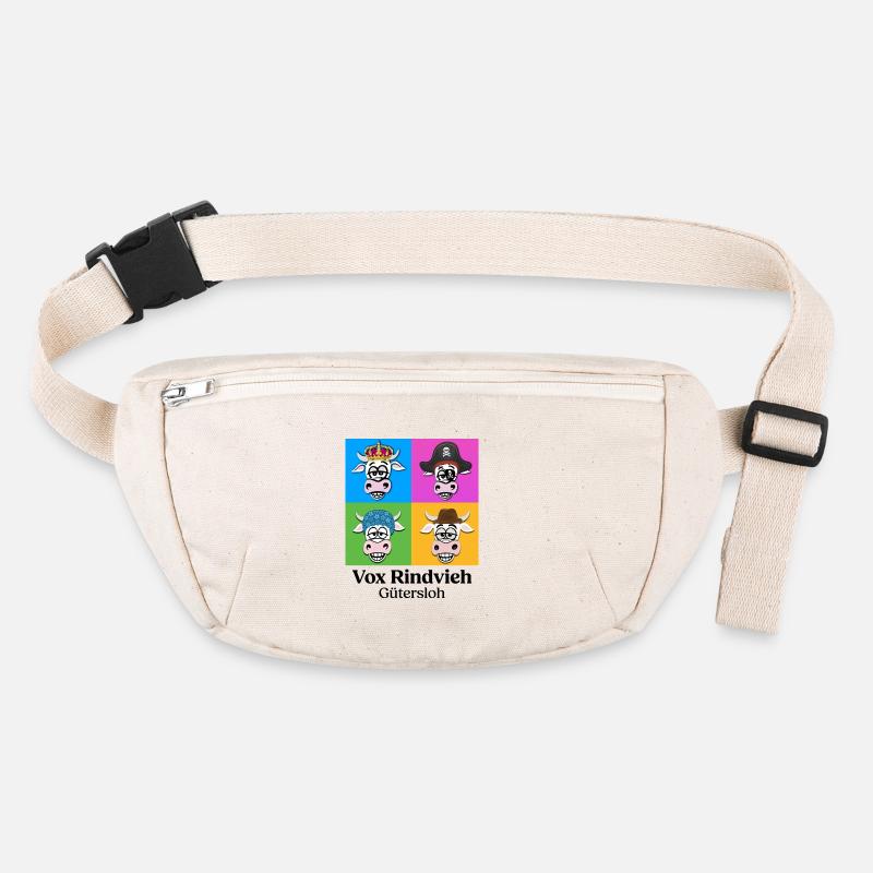 Cow Quartet VR with Text Stanley/Stella recycled Hip Bag 