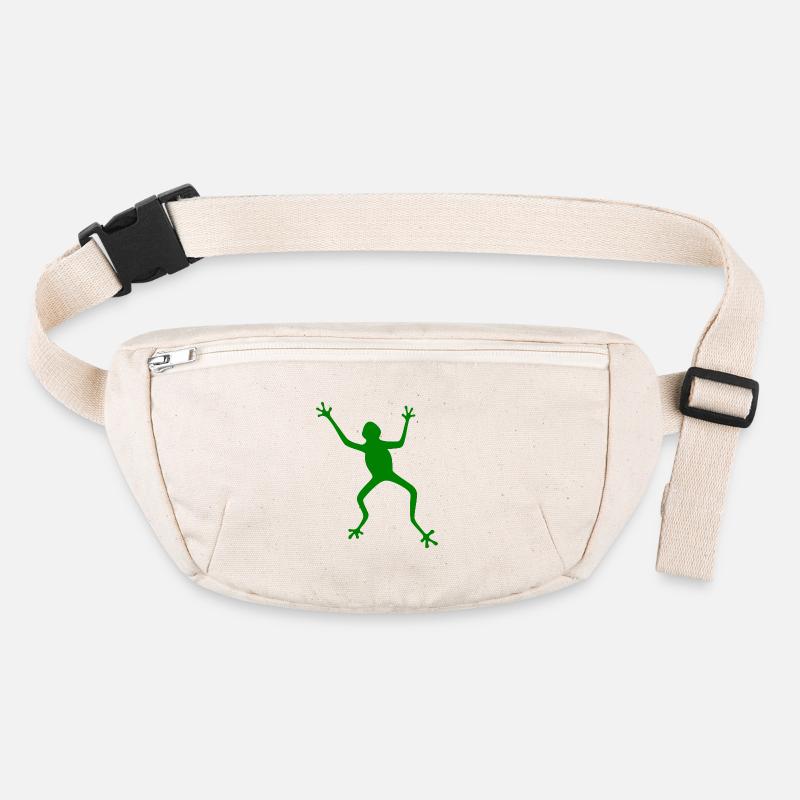 Silhouette de grenouille : tropicale, forêt tropicale Sac banane recyclé Stanley/Stella