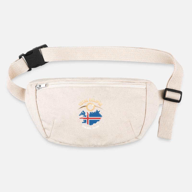 Total Solar Eclipse Iceland 2026 Stanley/Stella recycled Hip Bag 