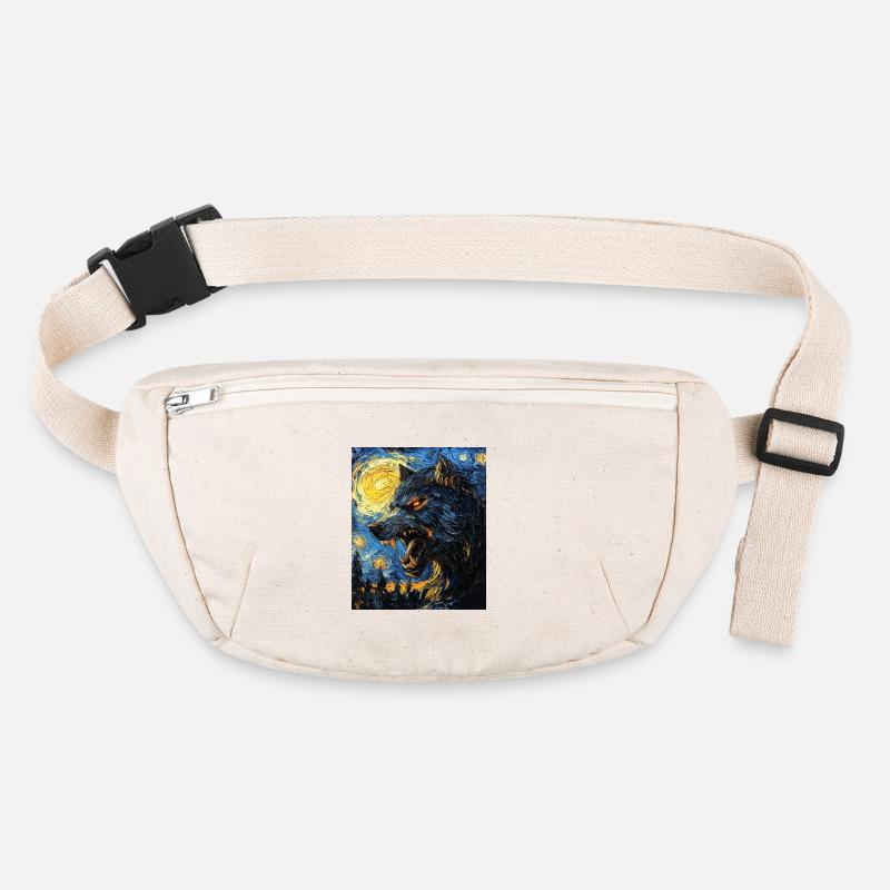 Werwolf Wolf Van Gogh Style Stanley/Stella recycelte Gürteltasche
