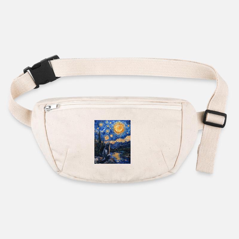 Wolf Van Gogh Style Sac banane recyclé Stanley/Stella